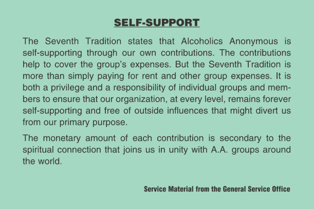 Self-Support Card—front
